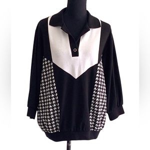 Lady Graff Houndstooth Sweaters Size  1X